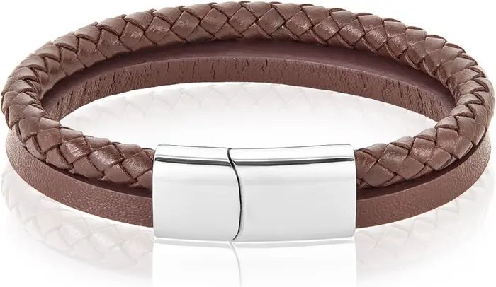 Leather Braided Combo Bracelet | Nordstrom Rack