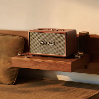 Marshall - Acton III Bluetooth Home Speaker with Bass / Treble / Volume Controls and 3.5 mm Auxil... | Best Buy U.S.