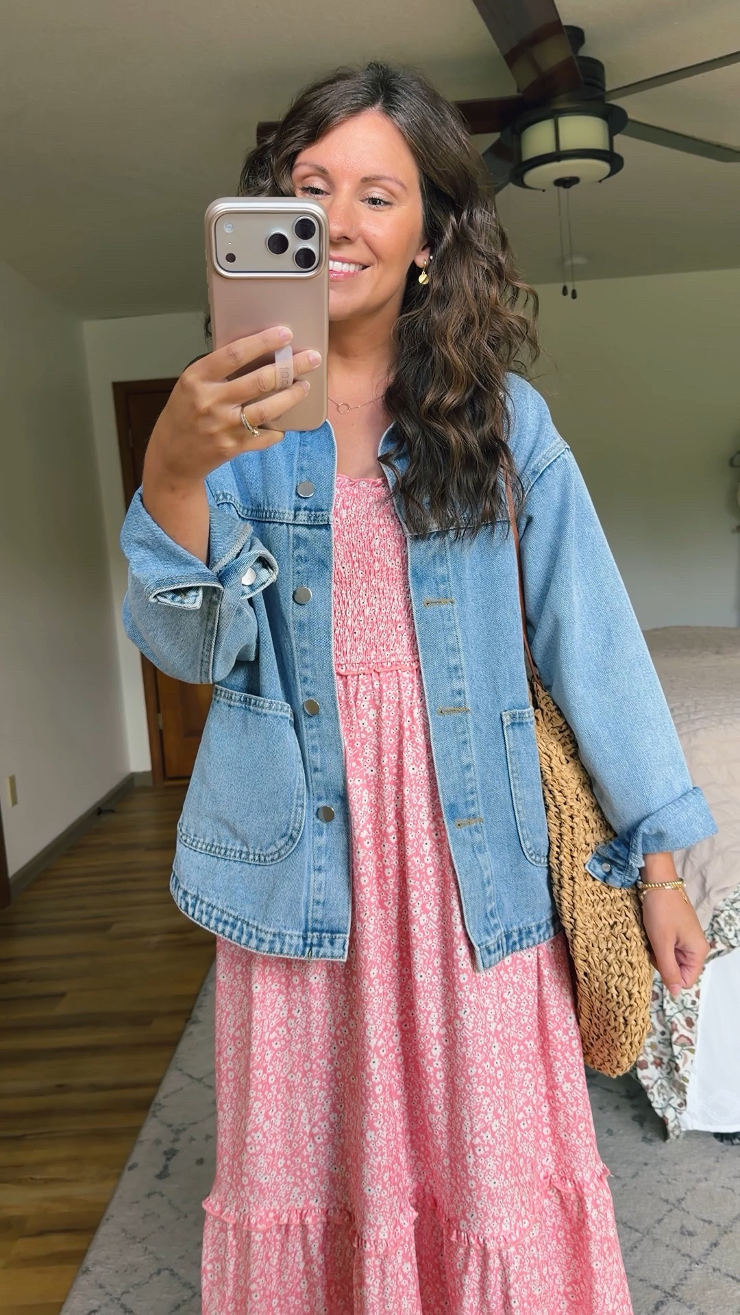 small in my dress and xs in my denim jacket. My heels are older so I linked similar💗🌸

#LTKSeasonal #LTKPetite #LTKgrwm