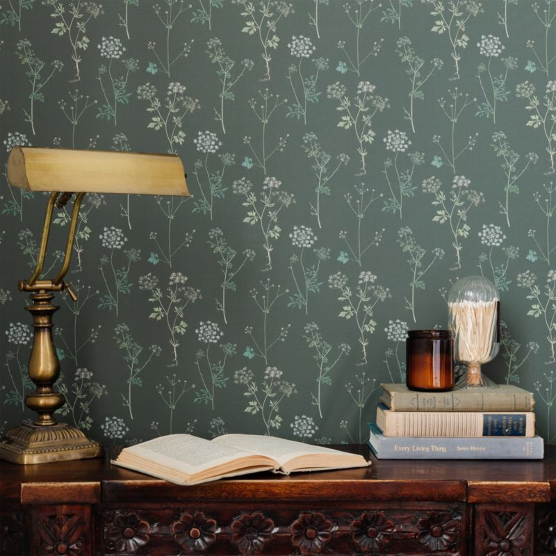 Chasing Paper Lace Evergreen Peel and Stick Wallpaper 2'x8' + Reviews | Crate & Kids | Crate & Barrel
