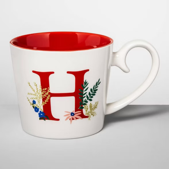 16oz Stoneware Monogram Mug - Opalhouse™ | Target