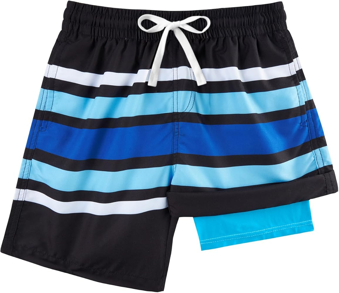 Belovecol Boys Swim Trunks with Compression Liner Anti-Chafe Swim Shorts Quick Dry UPF 50+ Bathin... | Amazon (US)