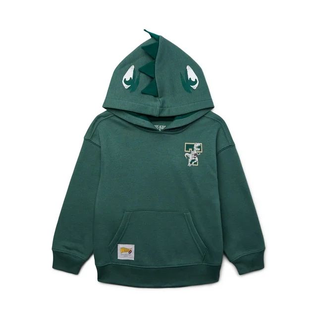 365 Kids by Garanimals Boys Dino Hoodie with Long Sleeves, Sizes 4-10 | Walmart (US)