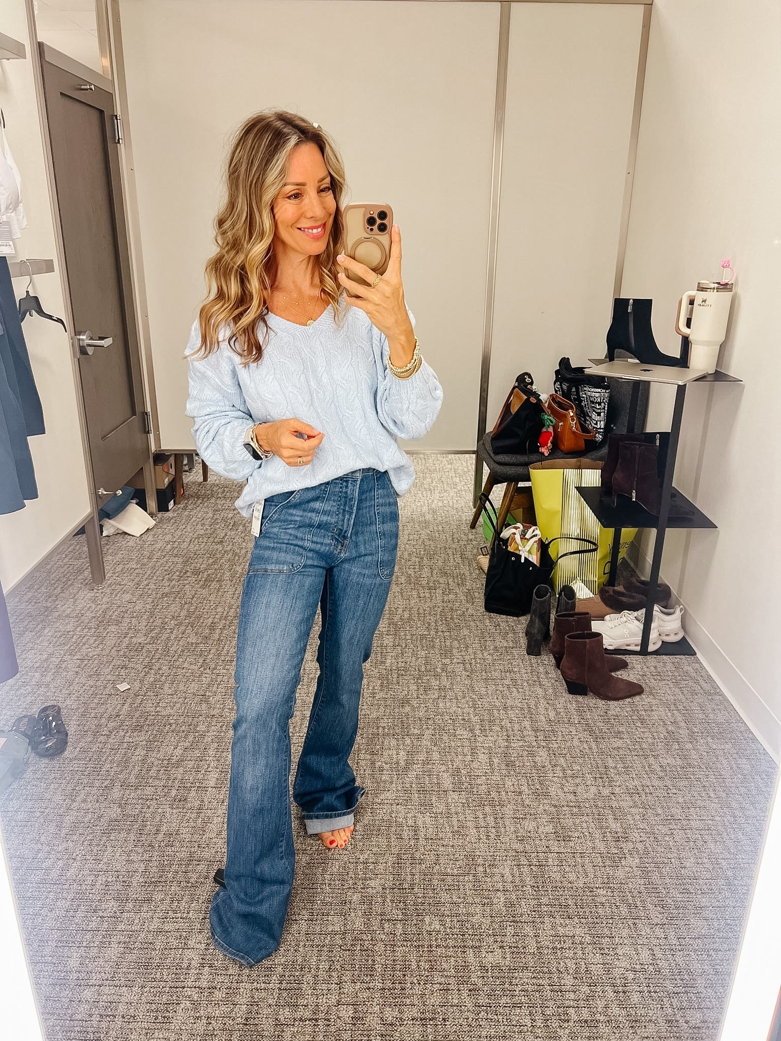 Nordstrom Anniversary Sale 

V-Neck Sweater & Frame Jeans 

Sweater Fit: XS | Jeans Fit: 25

#LTKootd #LTKSaleAlert #LTKOver40