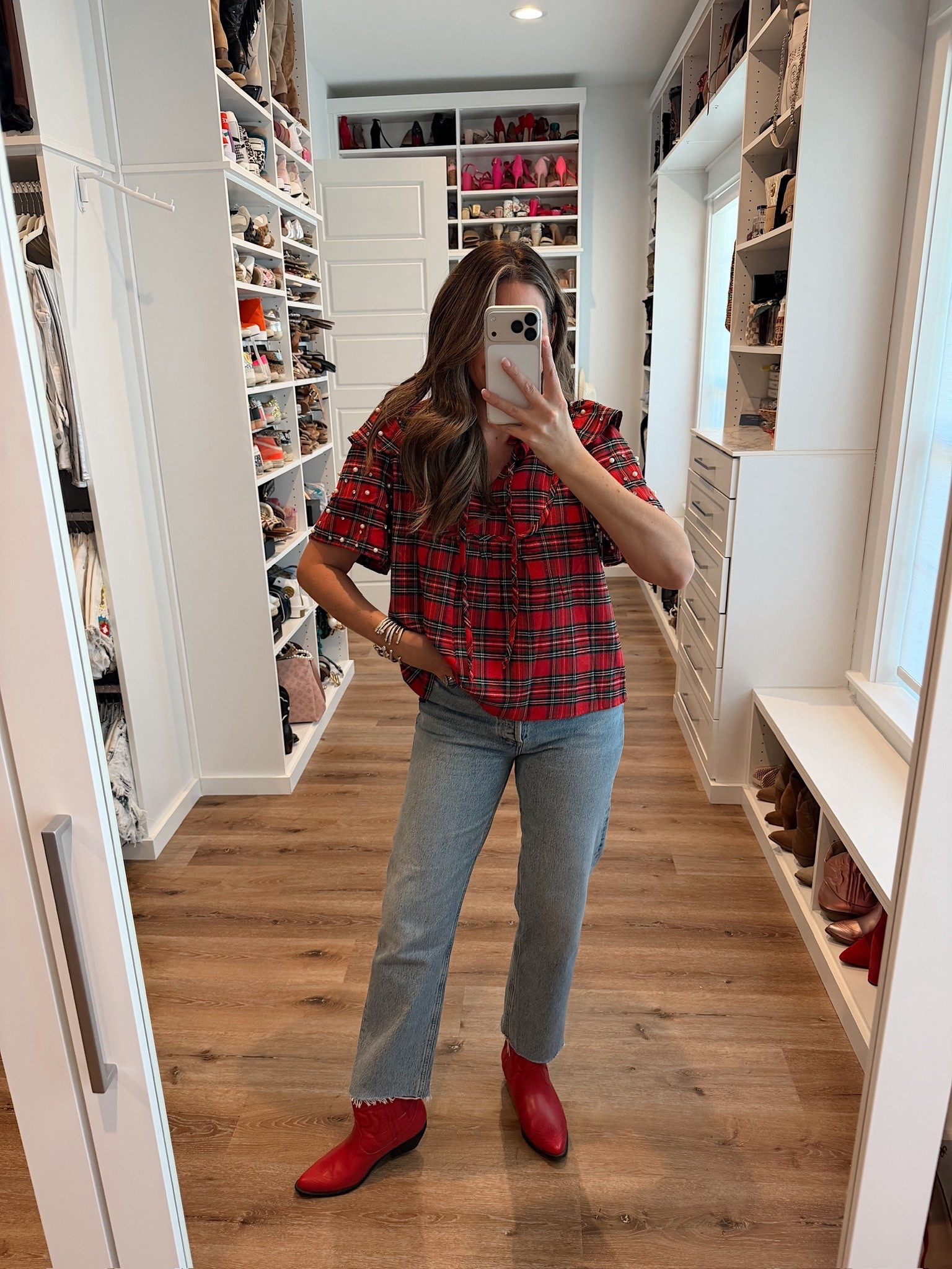 Festive outfits for any holiday occasion. From cozy sweaters to fun, colorful dresses, these Amazon finds make getting dressed the easiest part of the season. 

In a medium plaid ruffle top, size 8 jeans, boots and accessories- fits tts.

Shop dandy, holiday outfit, christmas sweater, christmas party outfit, christmas outfit, fall outfit

#LTKHoliday #LTKStyleTip #LTKSeasonal