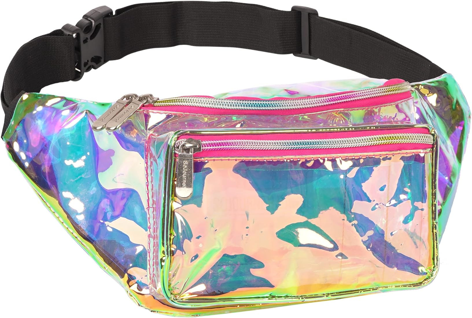 Holographic Clear Fanny Pack Belt Bag | Waterproof fanny pack for Women - Crossbody Bum Waist For... | Amazon (US)