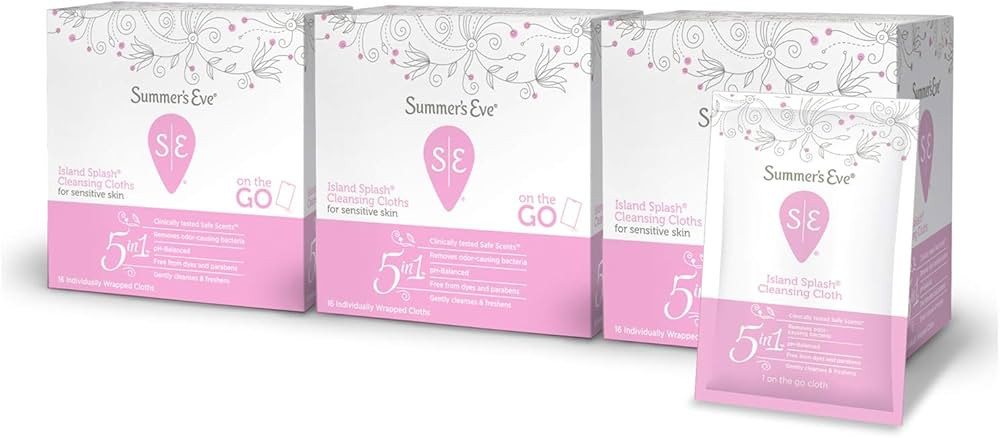 Summer's Eve Cleansing Cloths Island Splash, 16 Count (Pack Of 3) | Amazon (US)