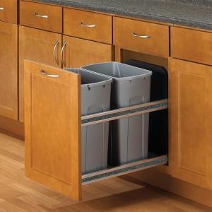 Diy Pull Out Trash And Recycle Bin
