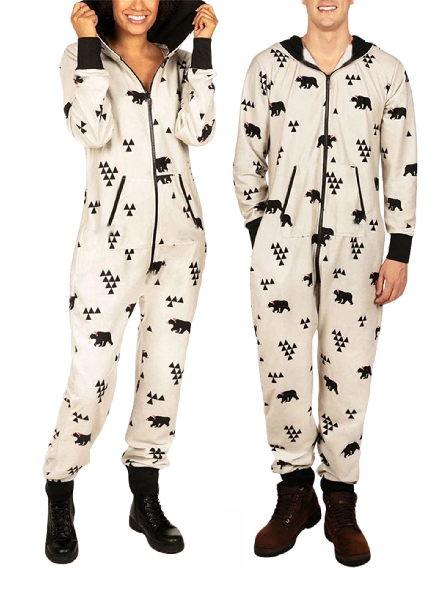 Liangchengmei Adult Onesie Pajamas Christmas Matching Pajamas For Couples Mens Pajamas Set Family... | Walmart (US)