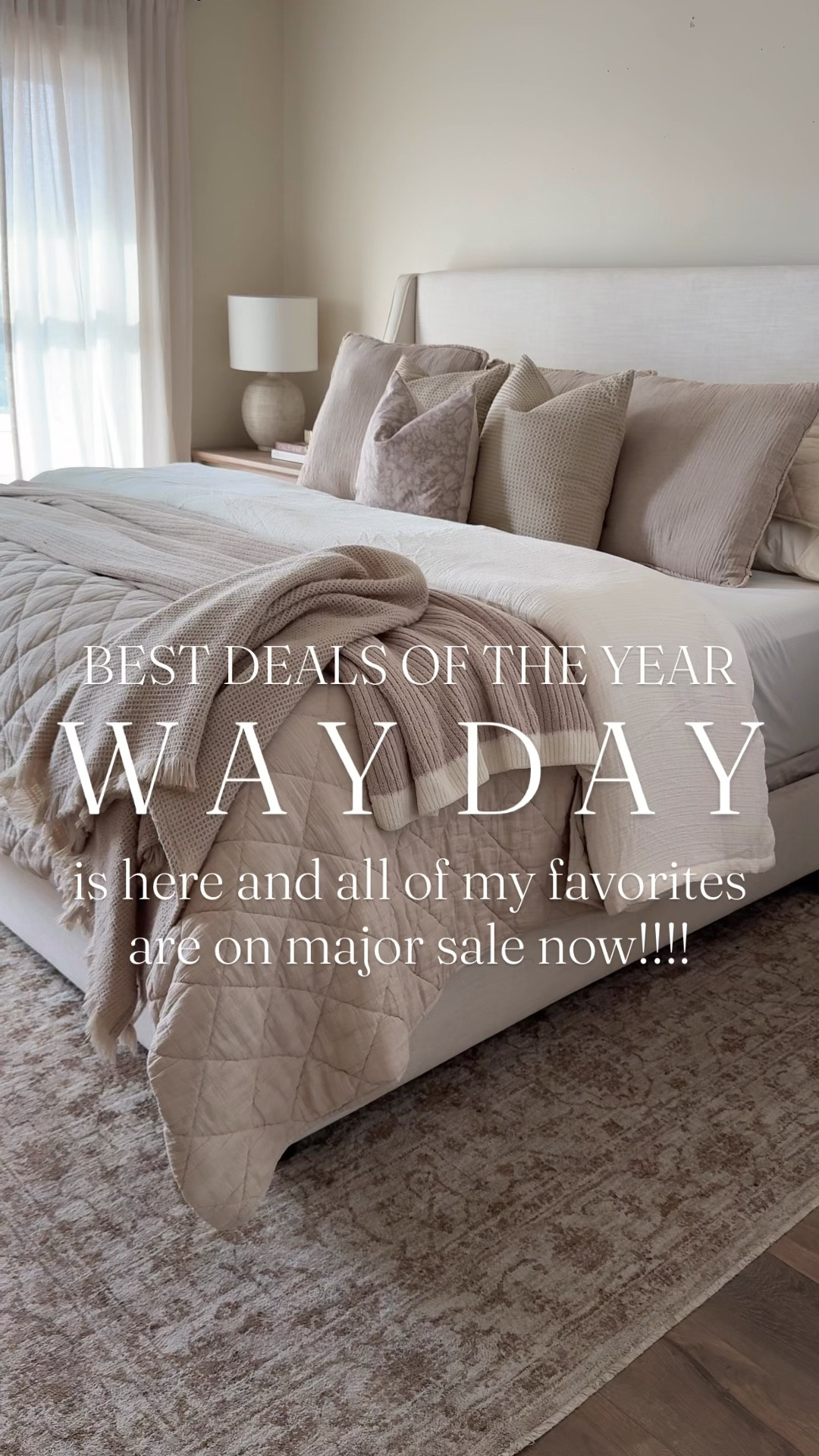The absolute best time to buy furniture and rugs at @Wayfair!!! Everything is on sale! Dresser and bed marked majorly down.

Bed upholstered bed bedroom dresser area rug neutral rug console table, arched mirror, accent chair, swivel chair 

#LTKHome #LTKSaleAlert