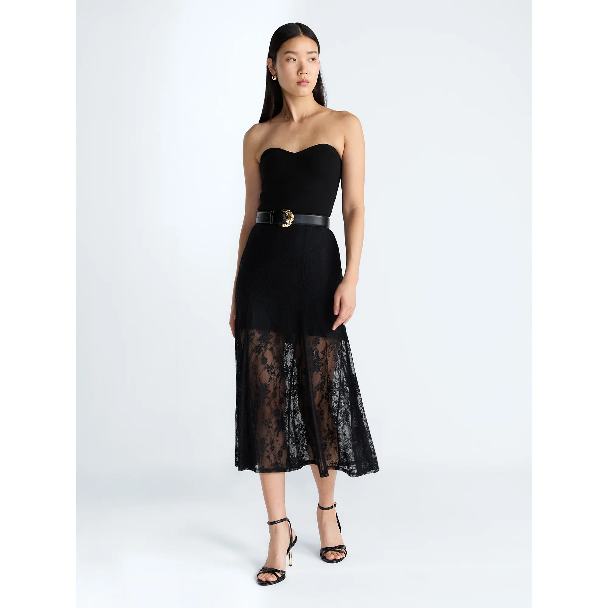 Devil Wears Prada Scoop Collection Women's Lace Maxi Skirt, Sizes XS-XXL | Walmart (US)