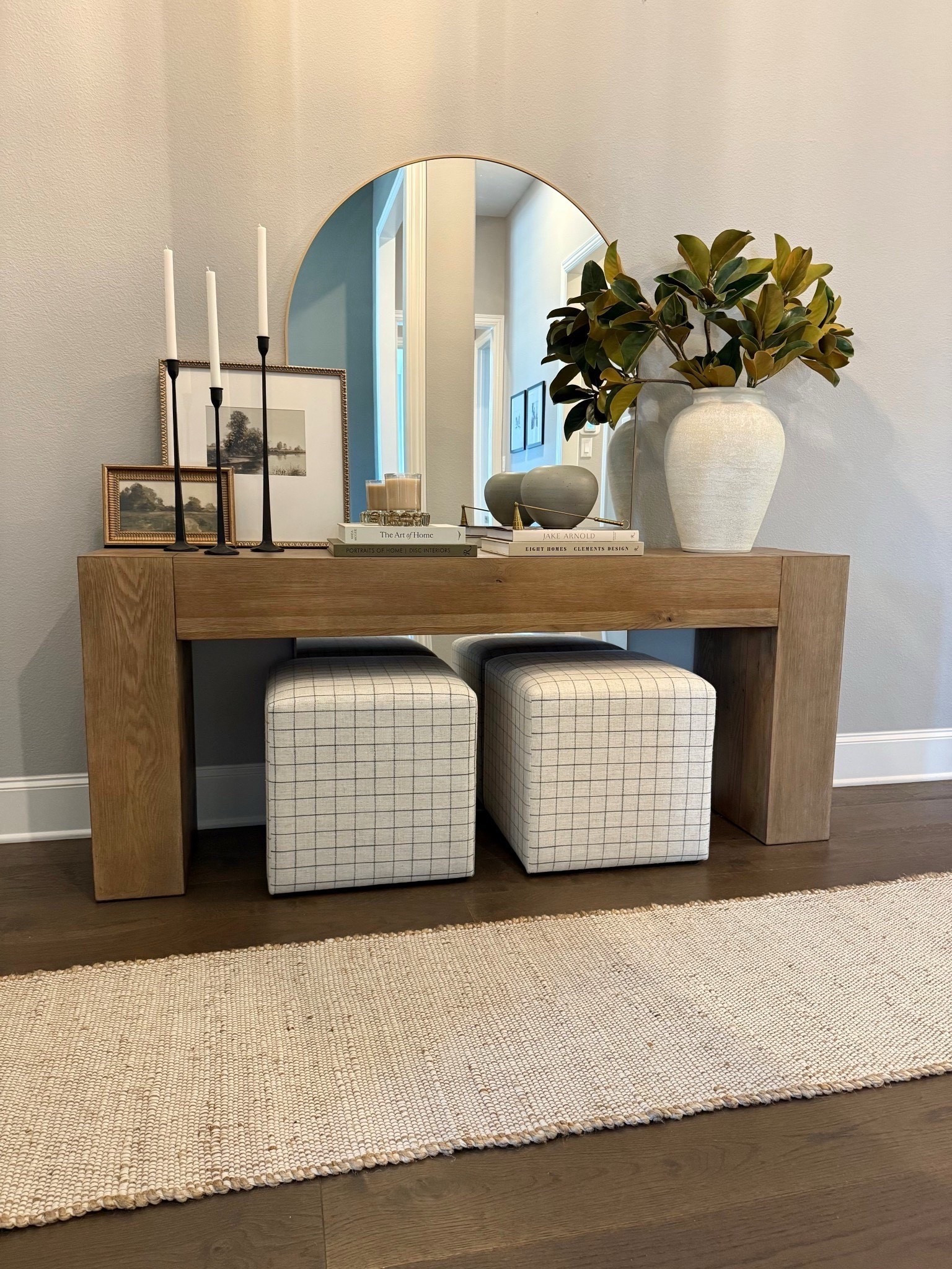 Time to refresh your entryway console decor for the upcoming spring season! Bring in those bright and fresh neutral colors for an instant pick me up 🥰

#homedecorinspo #neutraldecor #moderndecor #consoletablerefresh #decorupdate #fauxstems #layereddecor #wayfair

#LTKSeasonal #LTKmomlife #LTKHome