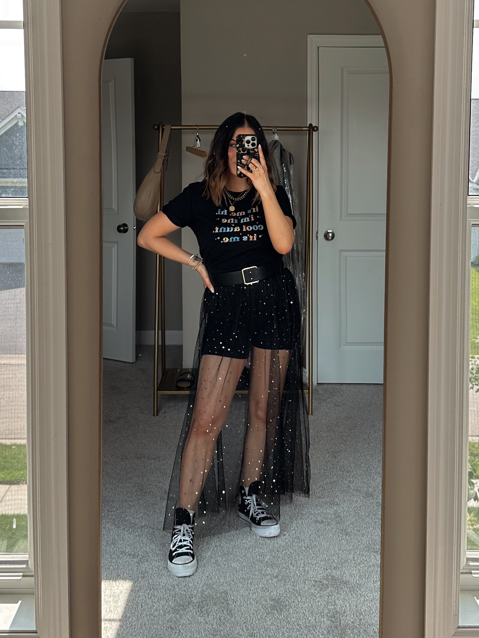 Taylor swift concert outfit - wearing s in tee, m skirt & bike shorts 

#concertoutfit #taylorswiftoutfit #festivaloutfit

#LTKshoecrush #LTKunder100 #LTKSeasonal