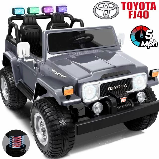 Toyota FJ40 24V Kids Ride on Car,Wisairt 2 Seater Battery Powered Electric Vehicle w/ Remote Cont... | Walmart (US)