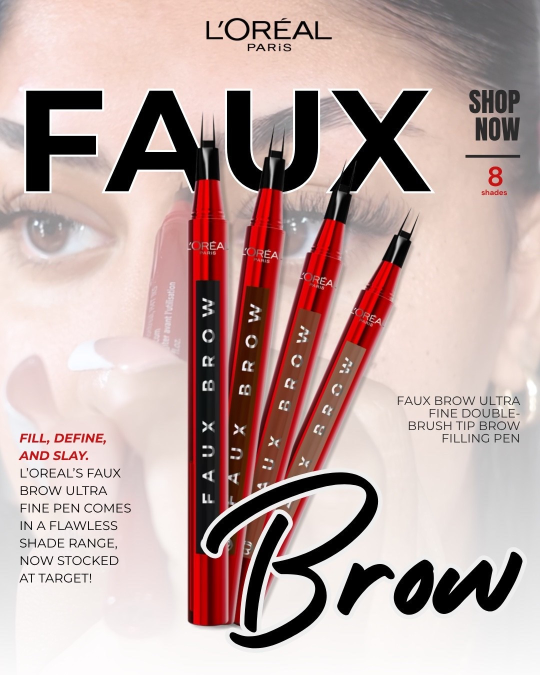 #AD #LOrealParisPartner once i find a good brow product, good luck & prepare to be sickkkk of me 😅 @lorealparis @target #LOrealParisMakeup #LOrealFauxBrow #TargetPartner #Target 