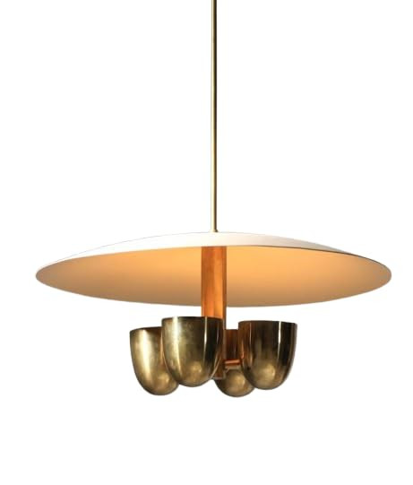 1950's Mid Century Antique 4 Light Modern Raw Brass Pendant Sputnik Chandelier Light Fixture Mode... | Amazon (US)