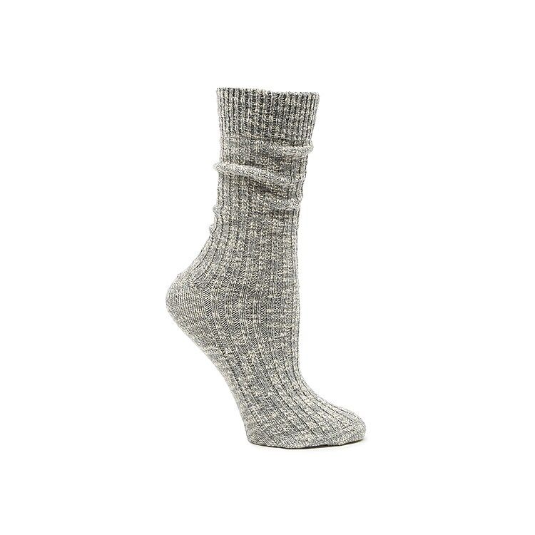 Birkenstock Cotton Slub Crew Socks | Women's | Grey | Size S | Socks | Crew | DSW