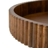 Better Homes & Gardens Ribbed Wood Decorative Tray, Walnut Finish, 16.4" | Walmart (US)