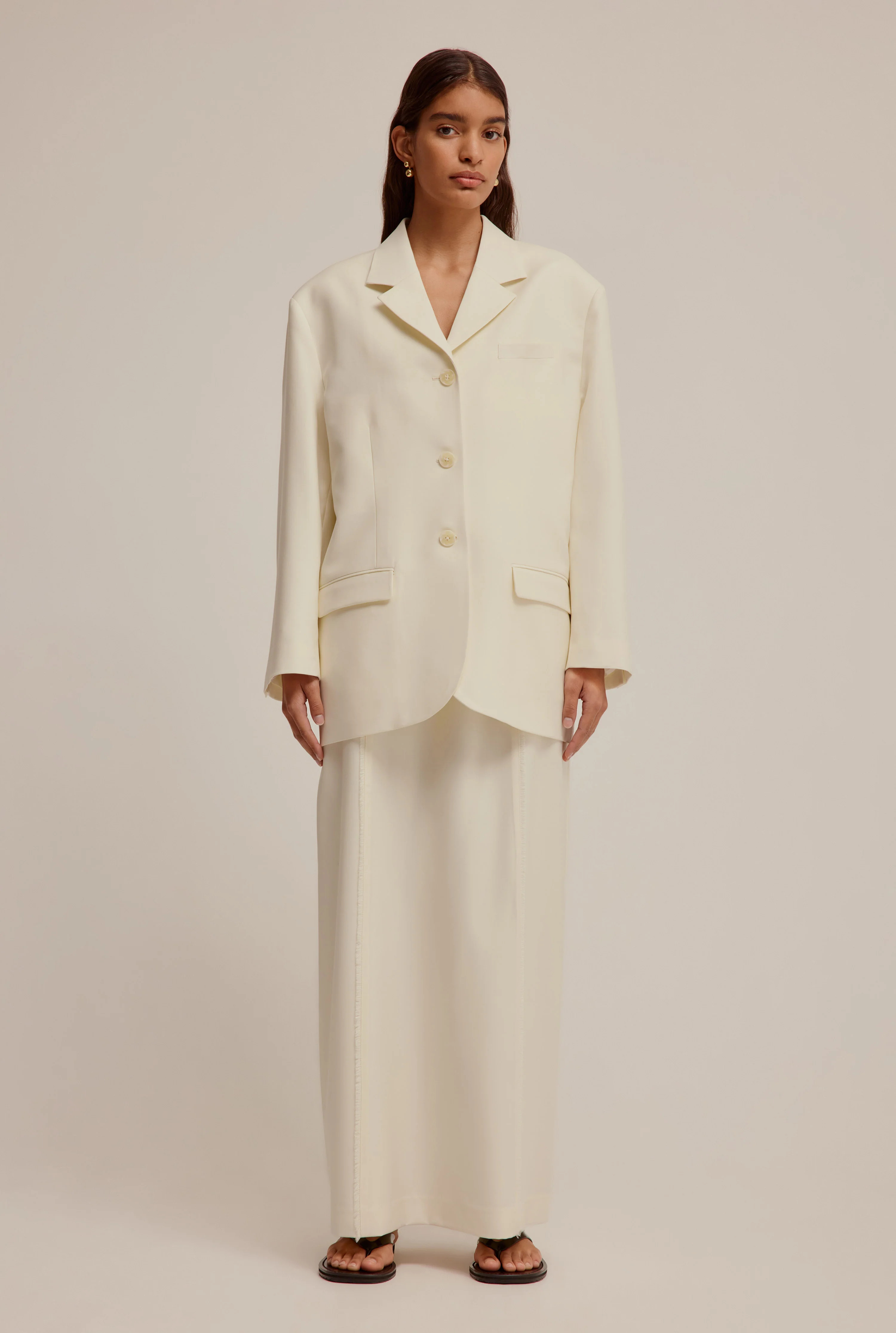 Oversized Tailored Wool Blazer | Venroy AU