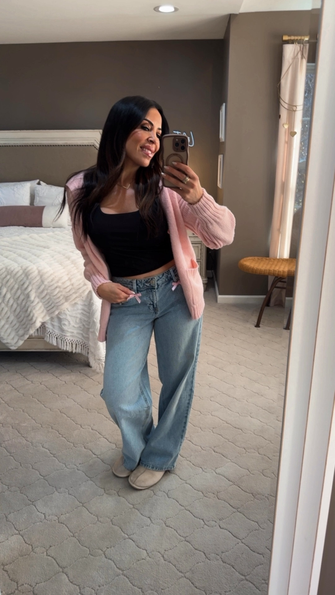 💖 The cutest outfit combo you’ll see today! 🎀
I am OBSESSED with this super trendy, soft, and adorable look I scored all from Walmart! Who knew high-fashion bows and low-rise wide-leg denim could be so affordable?! 🤯
The fit on these light wash, low-rise wide-leg jeans is seriously so flattering, and that cozy pink hooded cardigan is the perfect pop of color for fall and winter. This entire look is screaming Y2K-meets-cozy-chic, and it's all budget-friendly!
✨ Don't walk, RUN! These are going to sell out fast.

#WalmartFashion #WalmartStyle #LowRiseJeans #WideLegJeans #PinkCardigan #Bows #Y2KFashion #AffordableStyle #BudgetFinds #DenimLove #CozyKnits #FashionOnABudget #WalmartHaul #StyleGram #FallStyle #WinterOutfit #OOTDFashion #ViralFashion #MustBuy #GetTheLook

#LTKFindsUnder50 #LTKOver40 #LTKootd