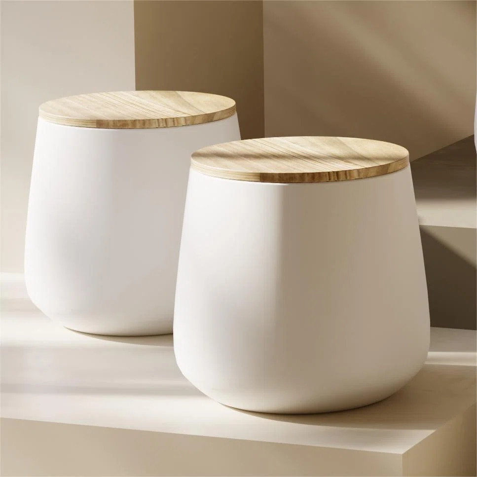 Outdoor Side Table With Storage (Set of 2) | Wayfair North America