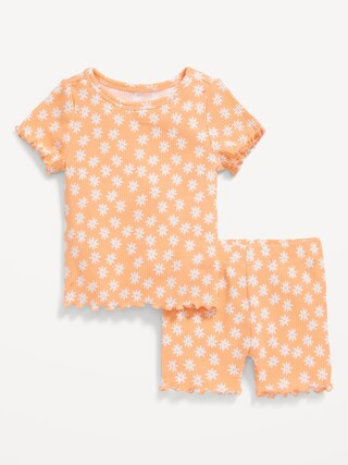 Rib-Knit T-Shirt and Biker Shorts Set for Baby | Old Navy (US)