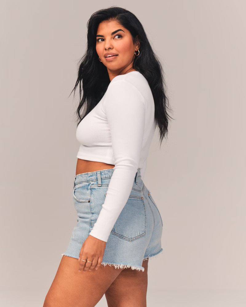 90s High Rise Cutoff Shorts | Abercrombie & Fitch (US)