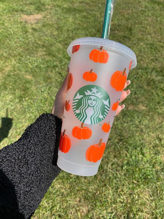 Pumpkin Starbucks cup | Etsy (US)