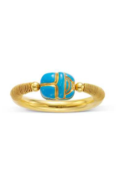 One of a Kind 18K Yellow Gold & Enamel Bangle | Moda Operandi (Global)