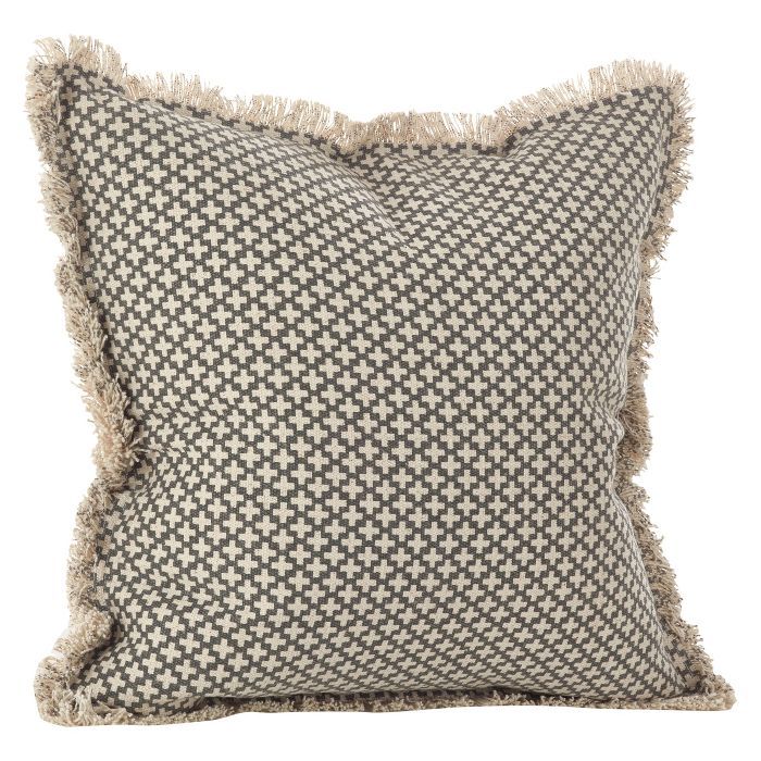 Slate Corinth Moroccan Tile Design Throw Pillow (20") - Saro Lifestyle | Target