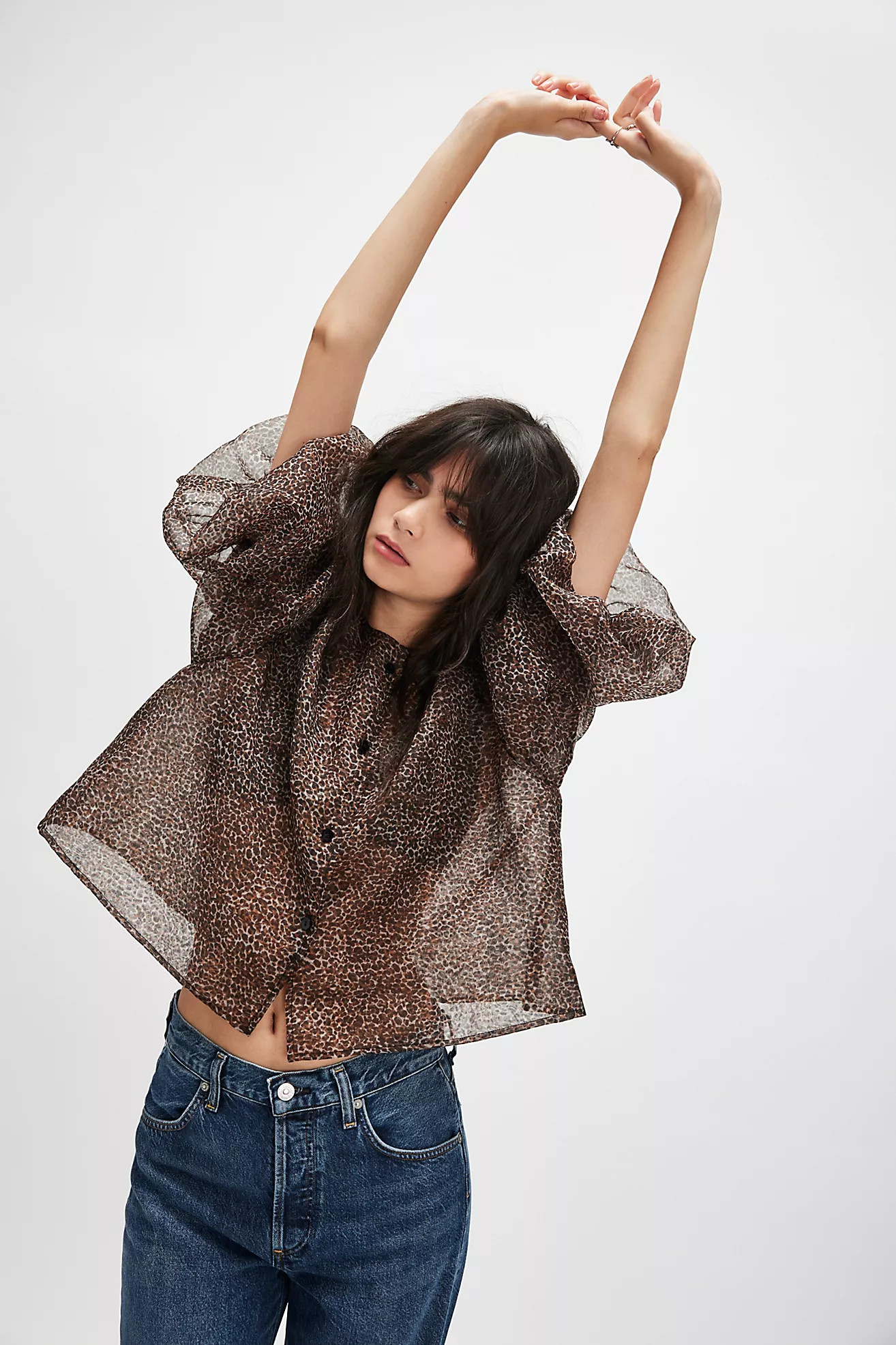 Nigel Preston Opera Puff Printed Top | Free People (Global - UK&FR Excluded)