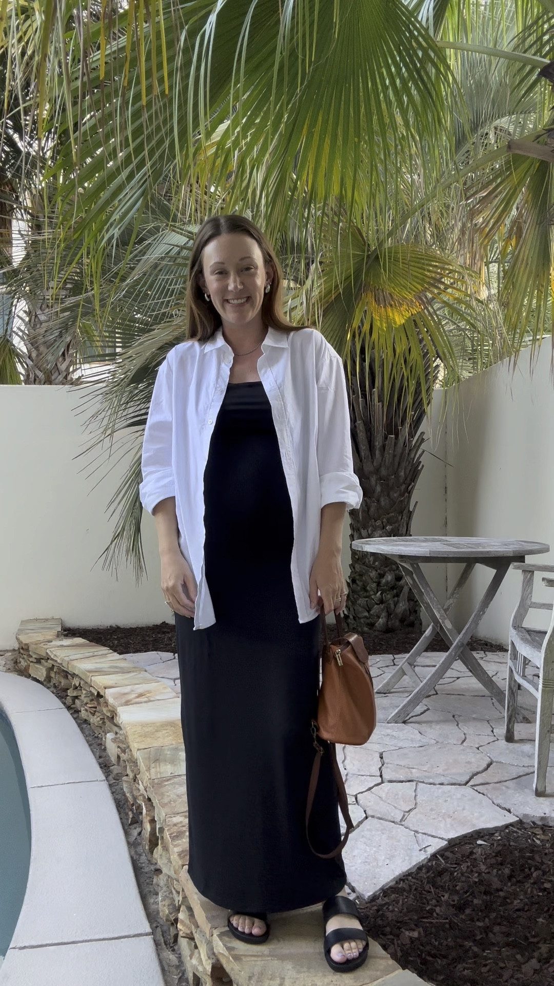 Bump Friendly Vacation Outfit
•
Amazon find, Black maxi dress, White button-down, Summer dress, Vacation dress

#LTKBump
