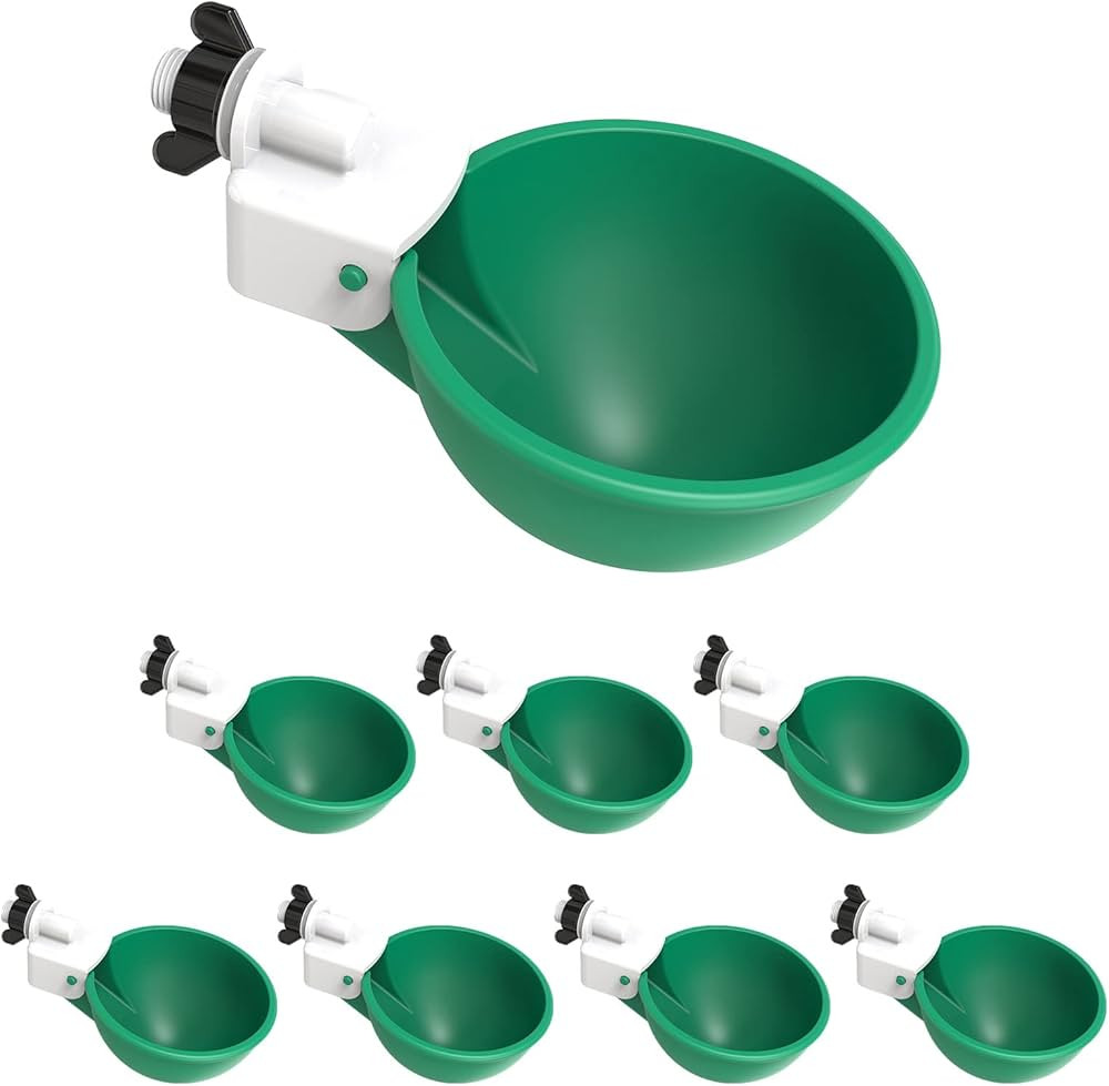 WORLEYX Large Automatic Chicken Waterer Cups, Chicken Water Feeder Suitable for Chicks, Duck, Goo... | Amazon (US)