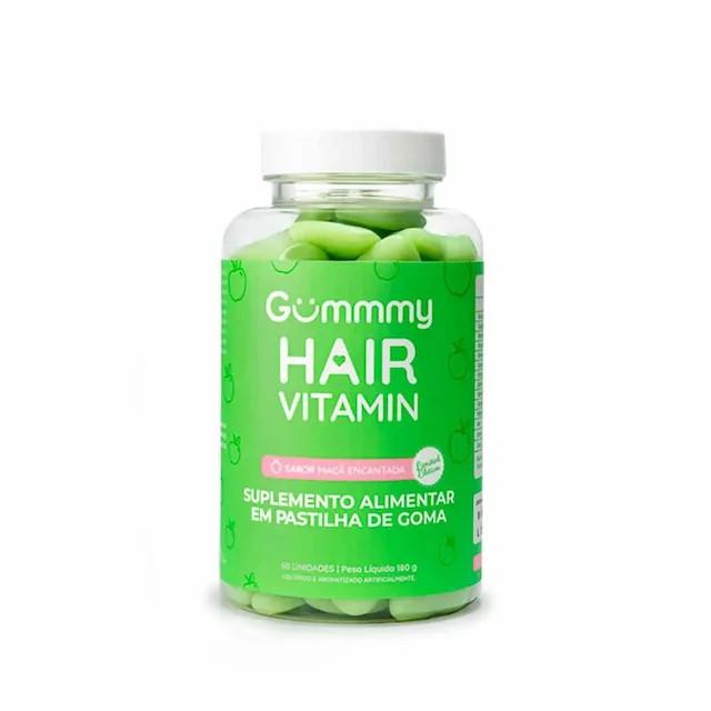 Suplemento Alimentar Gummy Hair Vitamin Maçã Verde 60 Gomas | Drogasil BR