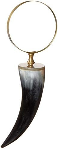KINDWER Authentic Horn Magnifying Glass, 12-Inch, Black | Amazon (US)