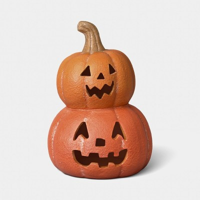 Medium Terra Cotta Matte Stacked Jack Decorative Sculpture - Hyde and EEK! Boutique™ Orange | Target