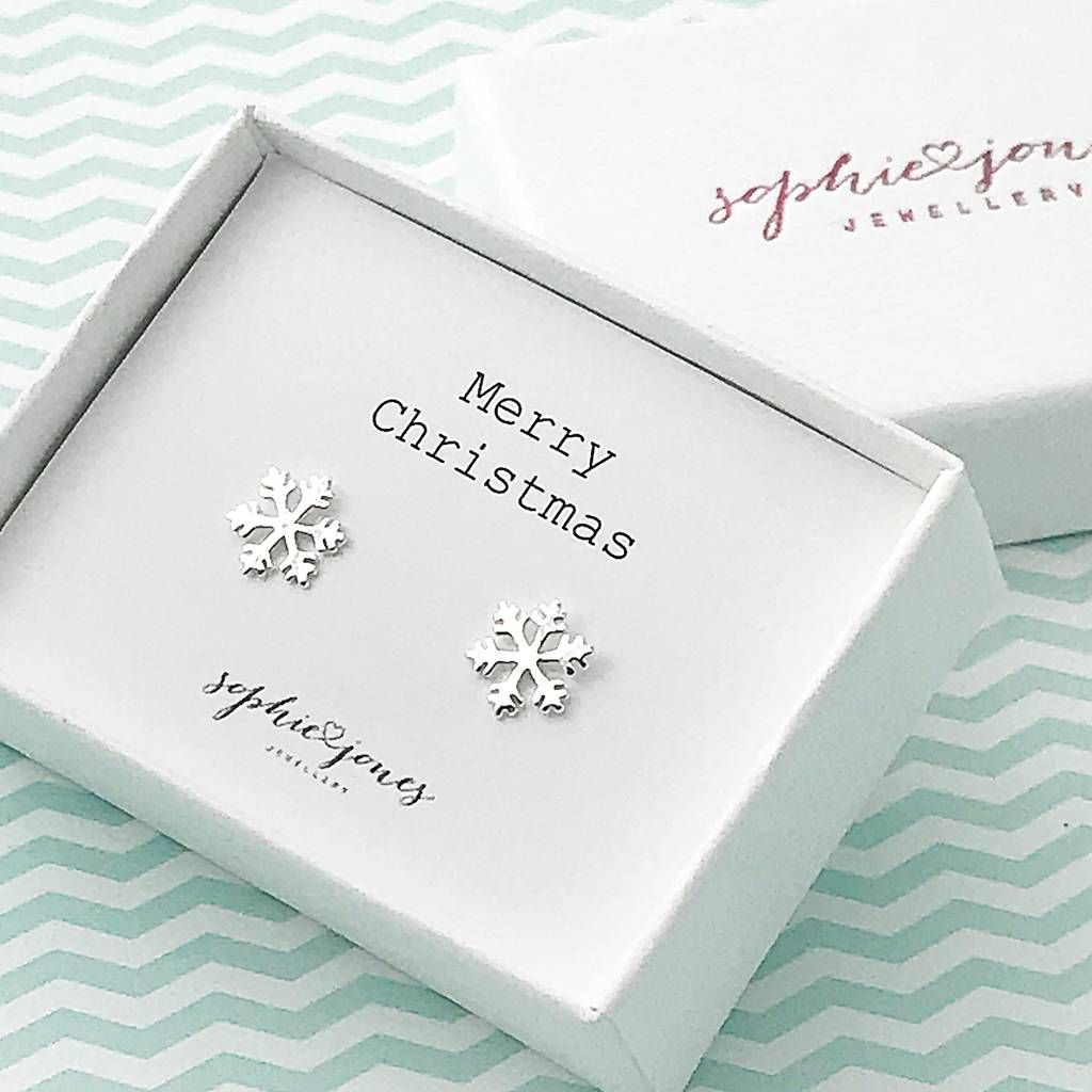 Sterling Silver Snowflake Earrings | Not On The High Street