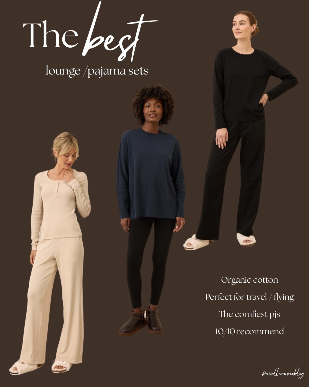 My favorite pajama and lounge sets that I own and gift to everyone! They’re seriously the best. Organic cotton, perfect for travel, flying, or sleeping  

#LTKFindsUnder100 #LTKHoliday #LTKGiftGuide