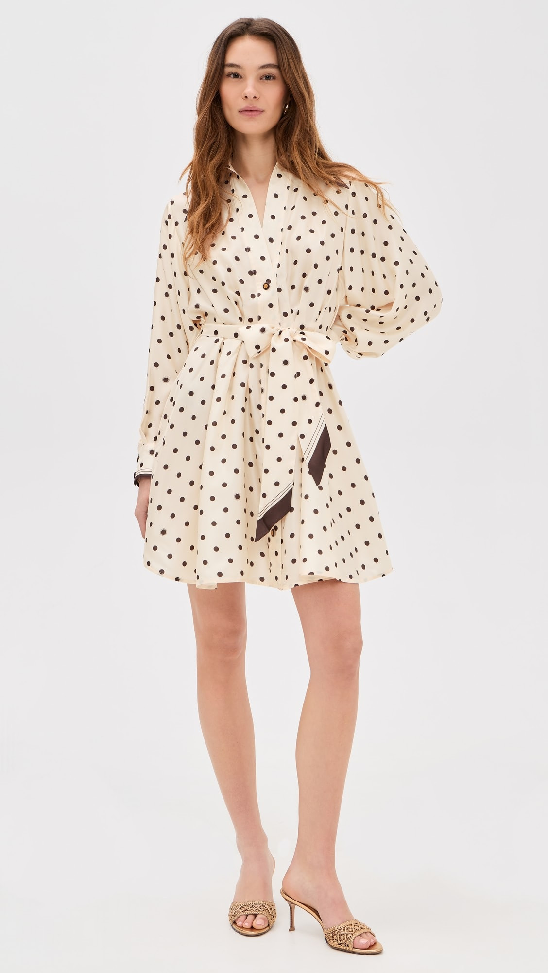 Dot Tuck Mini Dress | Shopbop