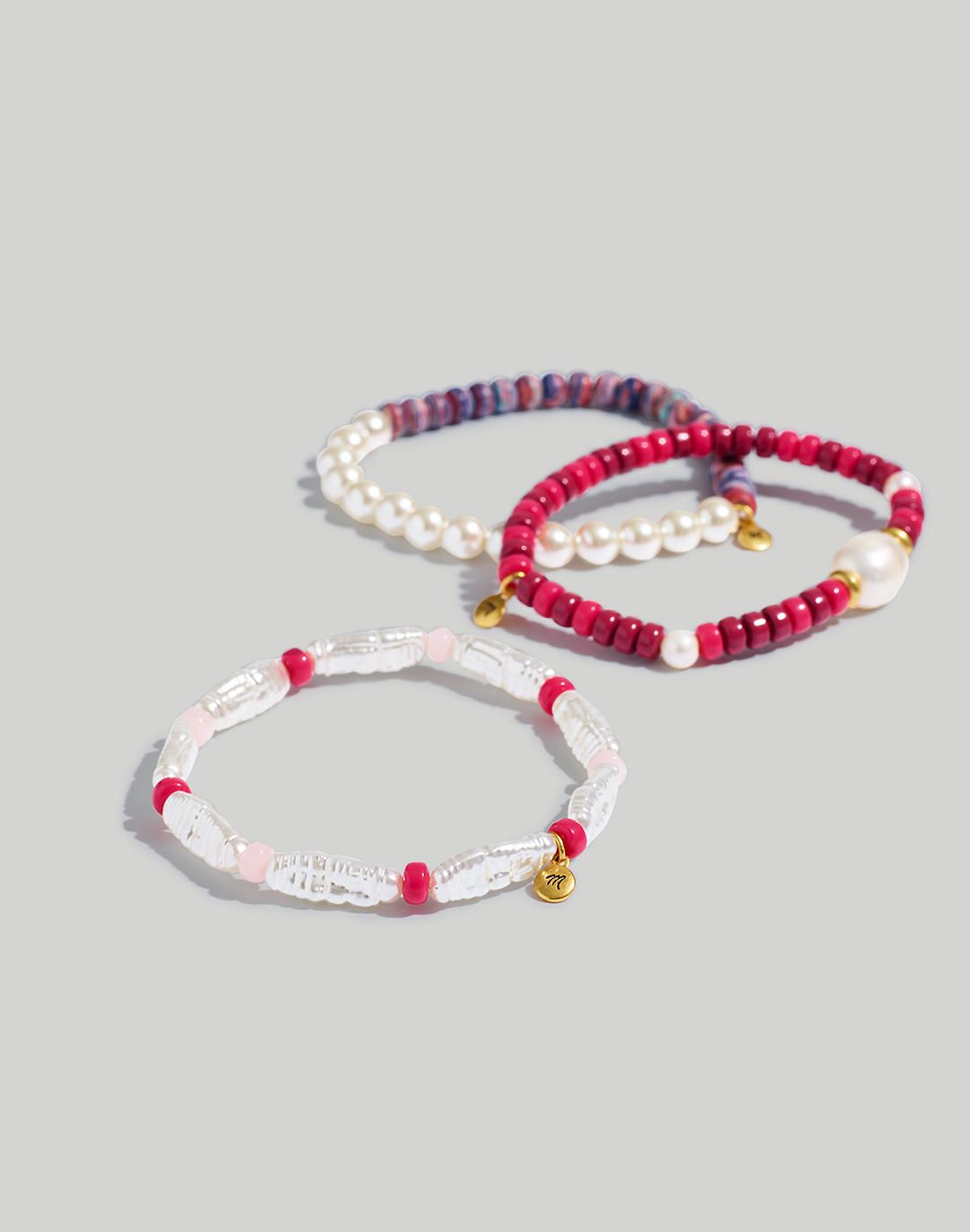 Three-Pack Pearl Stretch Bracelet Set | Madewell