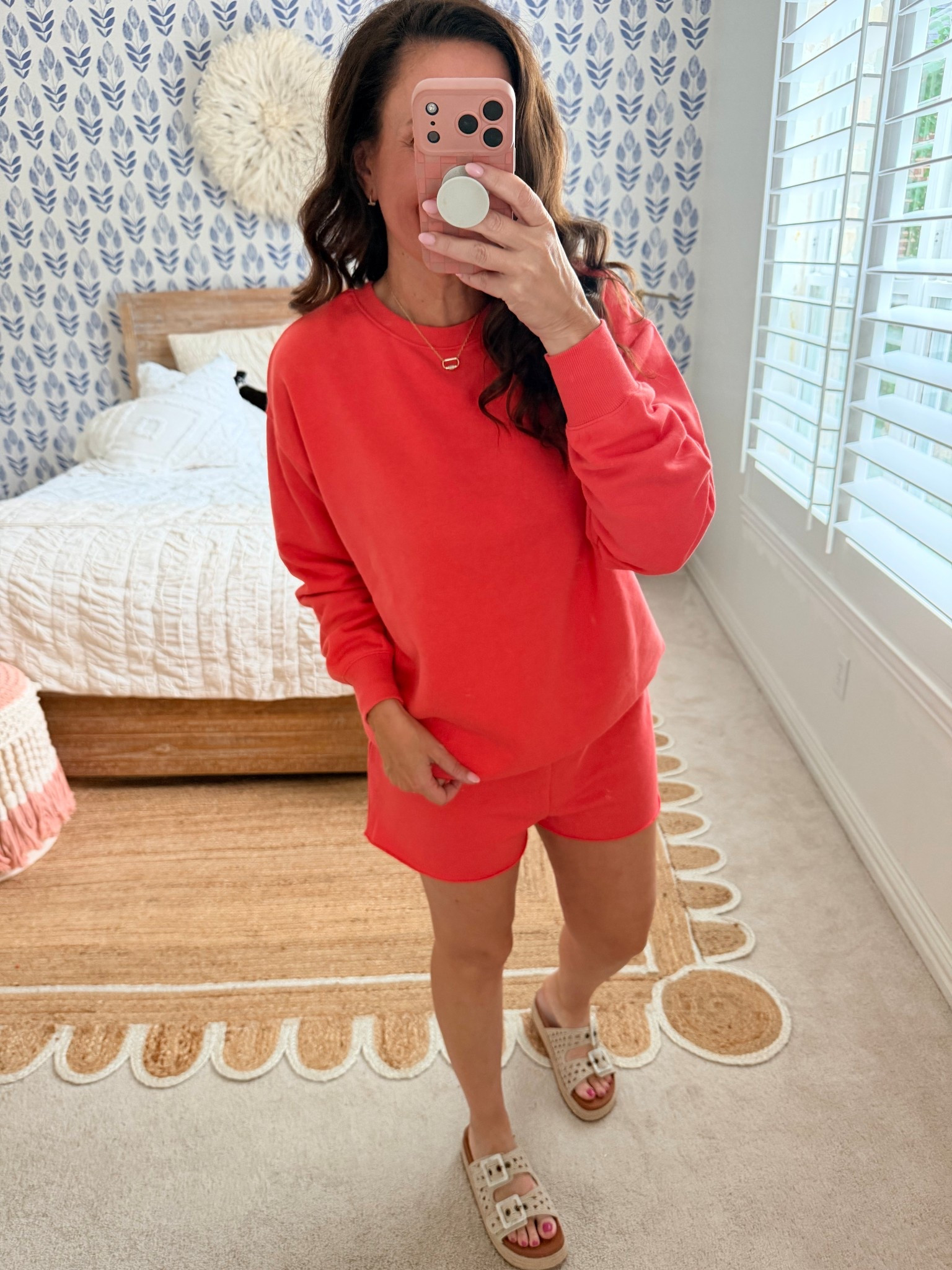 Medium top
Medium short
Sold as separates
Cute and comfy! 
.


#LTKootd #LTKmomlife #LTKActive