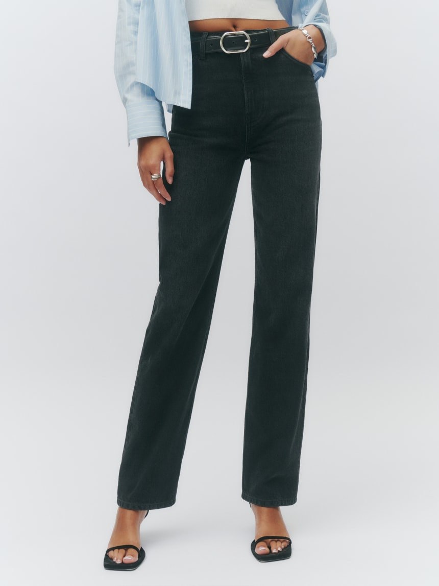 Abby High Rise Straight Jeans | Reformation (Global)