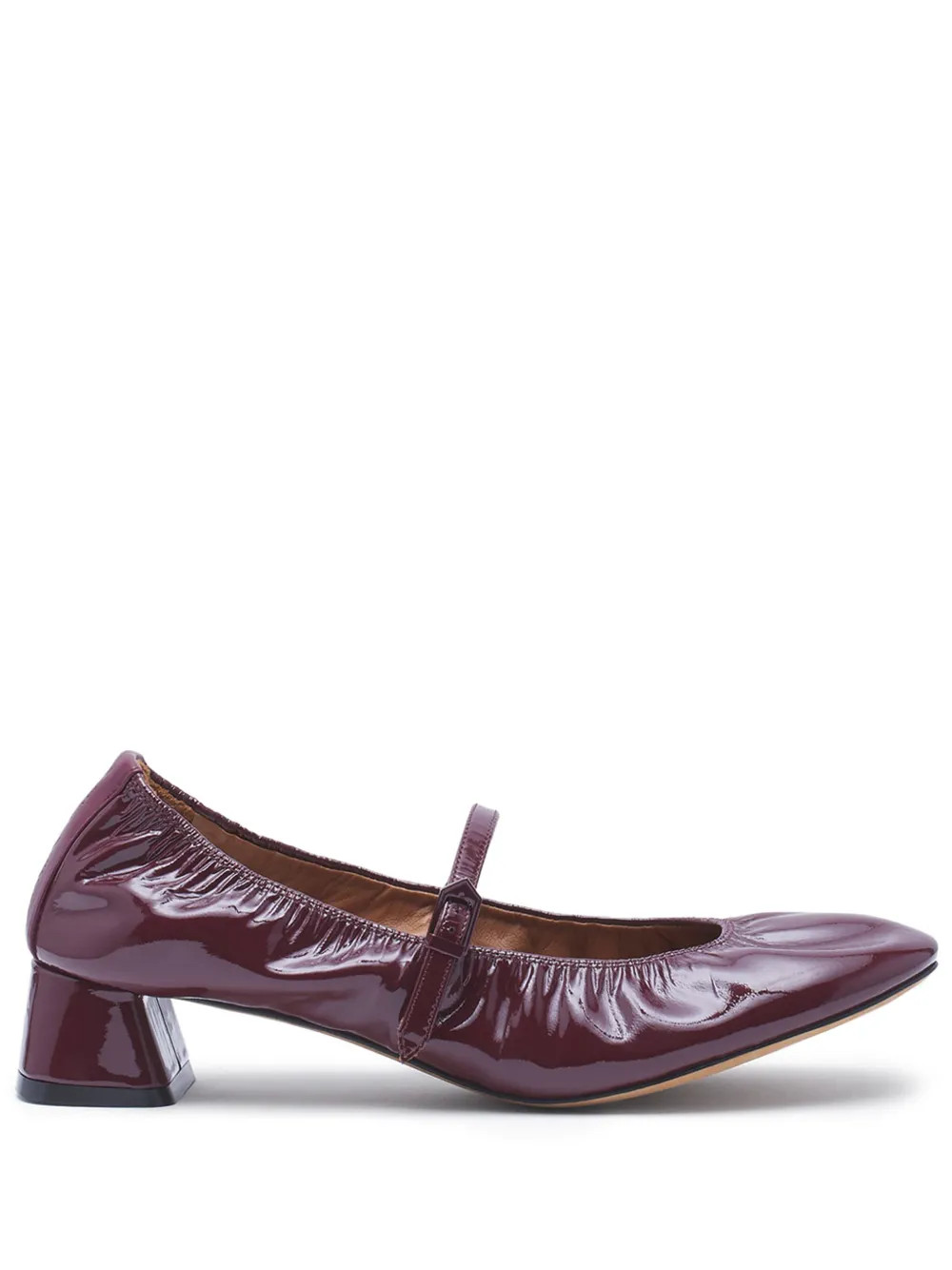 wedge-heel leather ballerinas | Farfetch Global