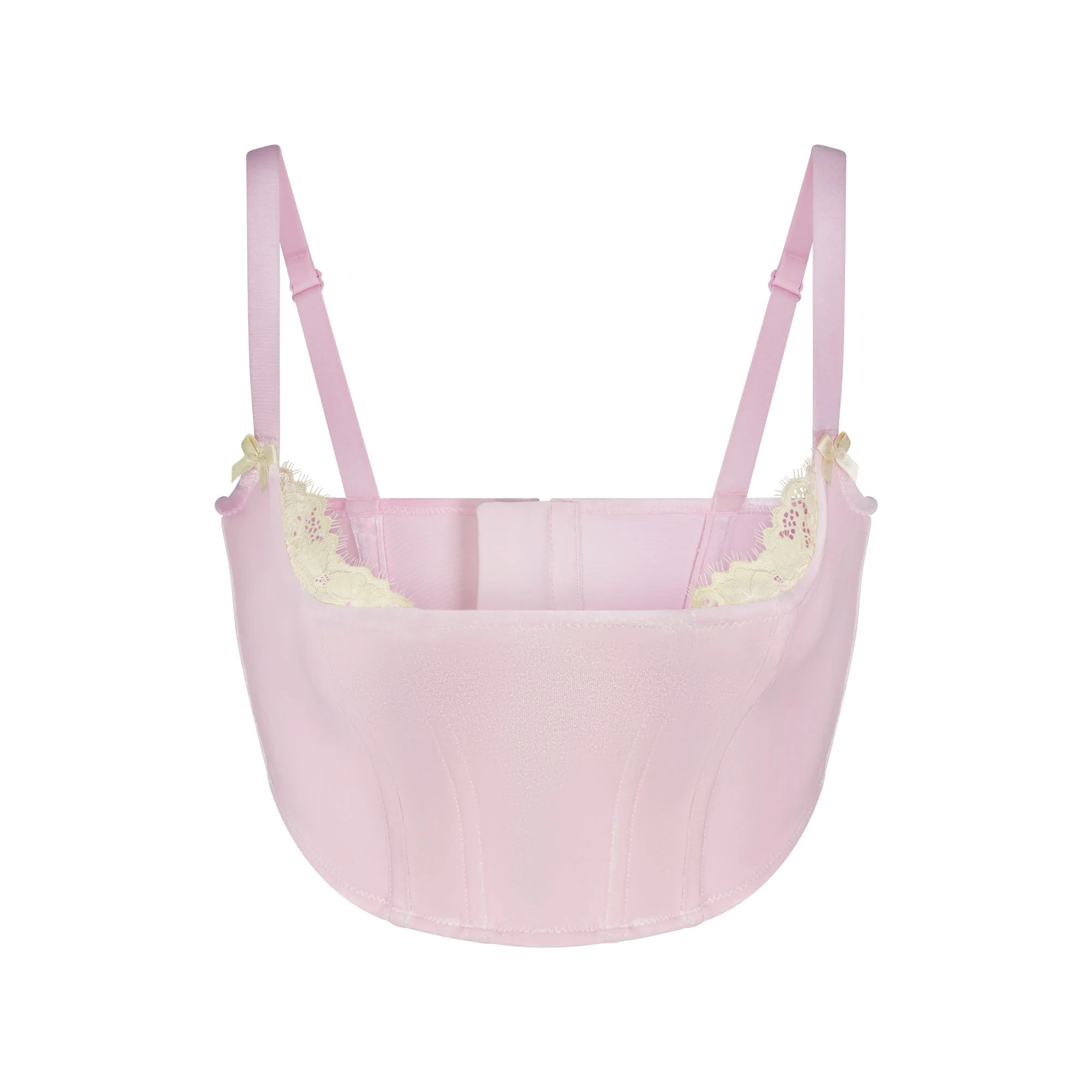 VELVET LACE CORSET | CHERRY BLOSSOM | SKIMS (US)