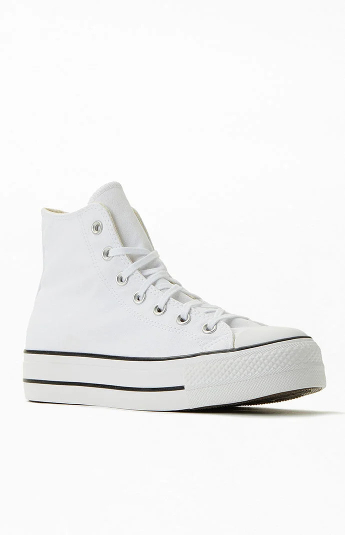 Converse Women's White Chuck Taylor Platform High Top Sneakers - Size 5.5 | PacSun