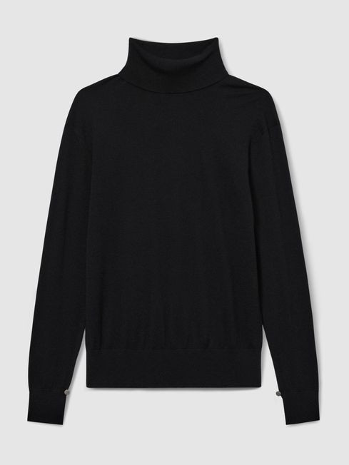 Macy
                Merino Wool Roll Neck Jumper | Reiss UK