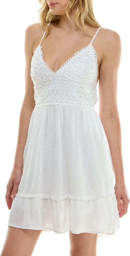 Ruffle Hem Sleeveless Minidress | Nordstrom