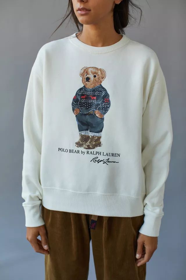 Polo Ralph Lauren Bear Crew Neck Sweatshirt | Urban Outfitters (US and RoW)