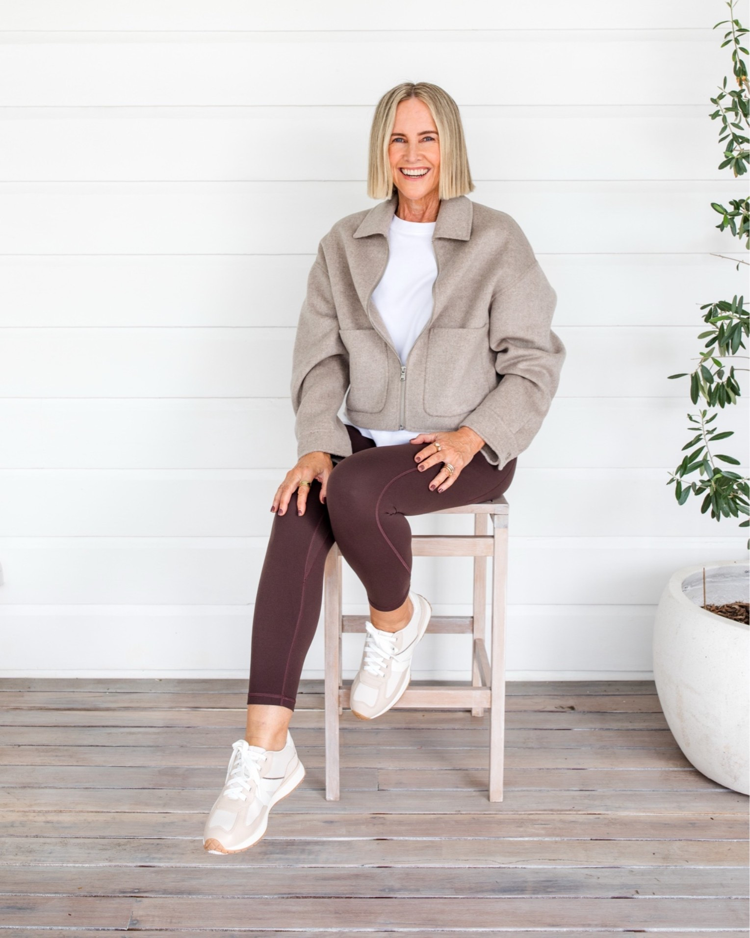 Jacket: size S (it’s a relaxed fit so size down one size)
Tee: size L
Leggings: US10/AU14

Shoes: FRANKIE4 Axel (code NIKKI20)

#LTKaustralia #LTKwinter #LTKover50style