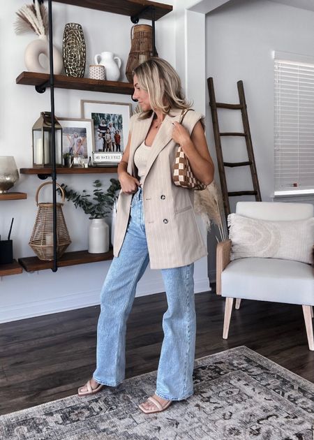 Casual chic outfit on SALE
H&M blazer 20% off wearing xxs
Abercrombie denim + tank 15% off
Amazon sandals + handbag

Workwear outfit idea
Neutral aesthetic 
Spring business casual
Minimal elevated style 


#LTKsalealert #LTKFind #LTKunder50